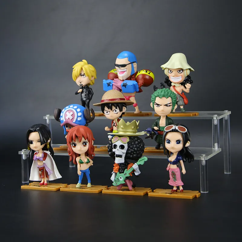 One Piece – 10Pcs Luffy Nami Action Figurine Models