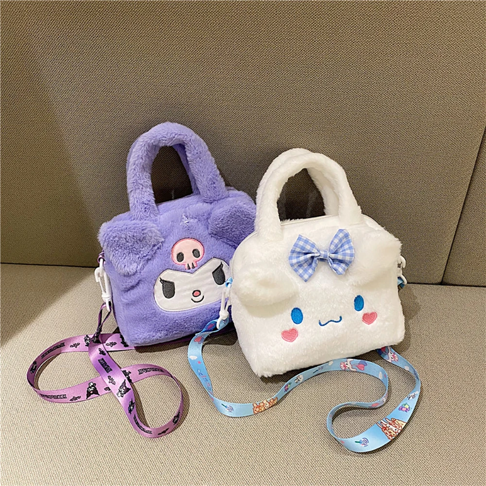 Sanrio – Kuromi Cinnamoroll My Melody Cosmetic Plush Handbag Girls Gifts