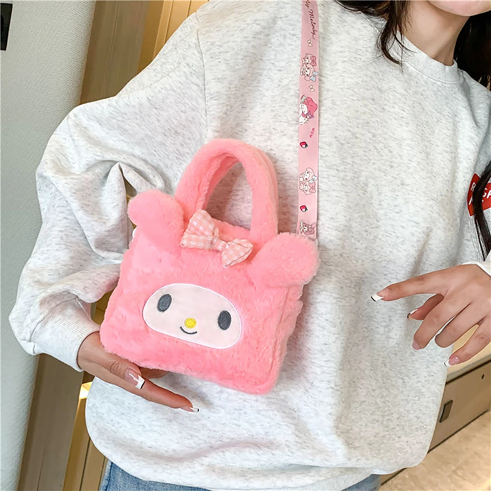 Sanrio – Kuromi Cinnamoroll My Melody Cosmetic Plush Handbag Girls Gifts