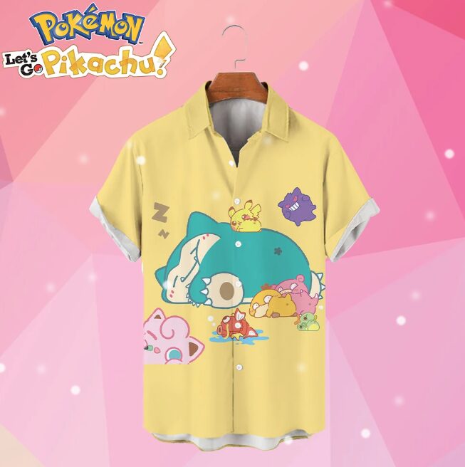 Pokemon button up shirt