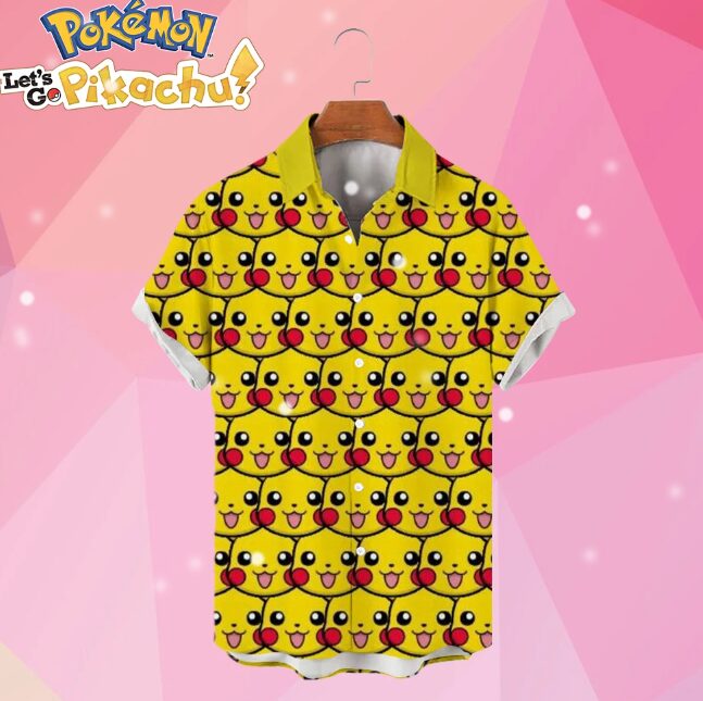 Pokemon button up shirt